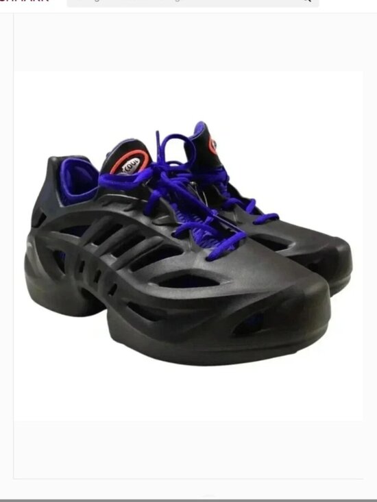 Adidas Sneakers Men 9 Black Blue AdiFom ClimaCool J Running Lace Up Shoes NEW main image 4